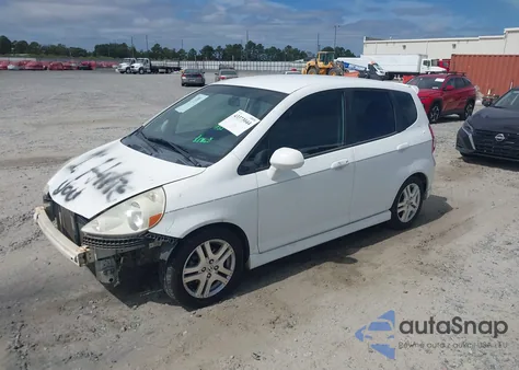 2007 Honda Fit Sport из США, поврежденный, VIN JHMGD38677S022796